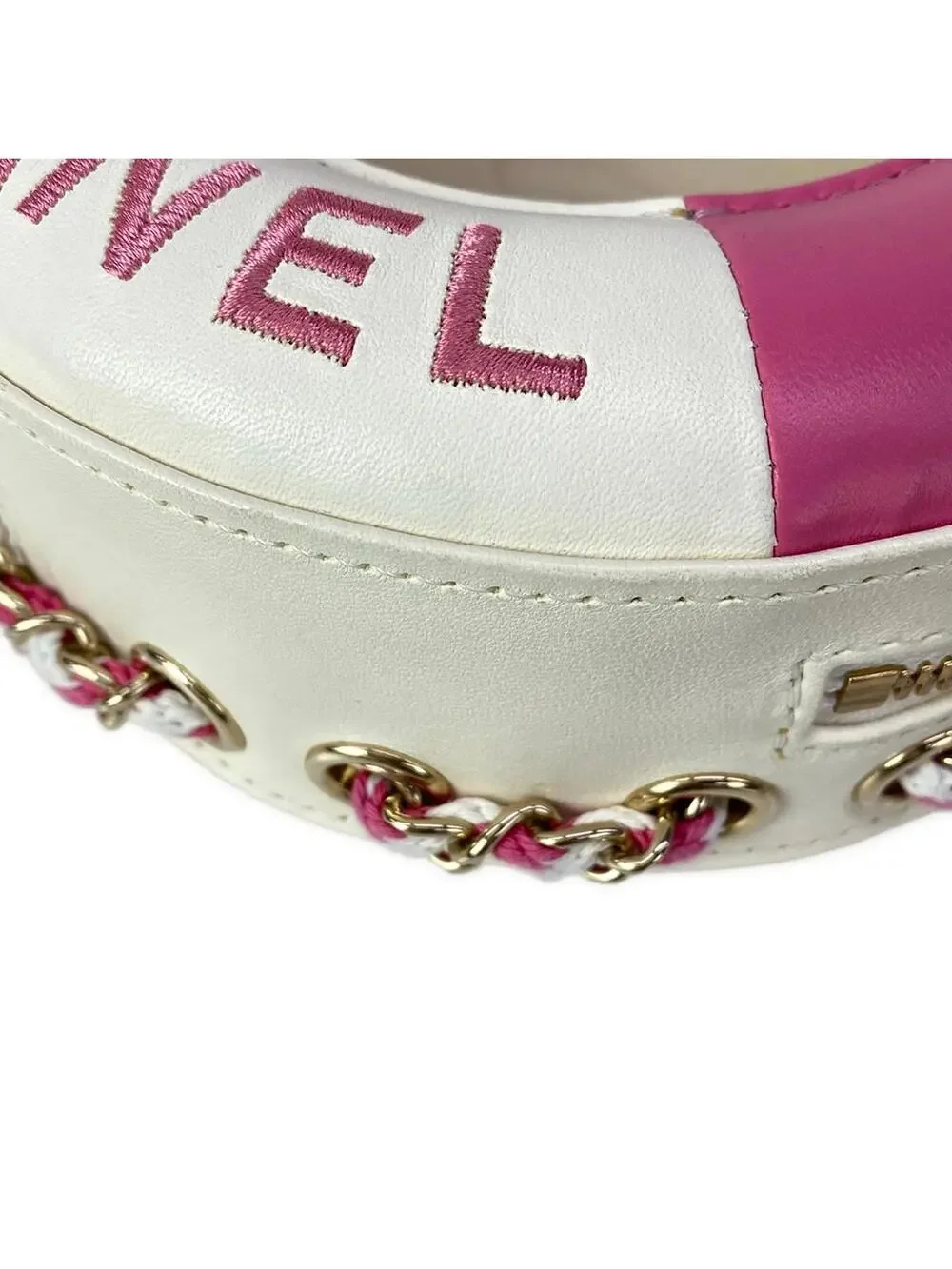 Chanel Cream Pink Clear Lambskin Vinyl #305537C22B